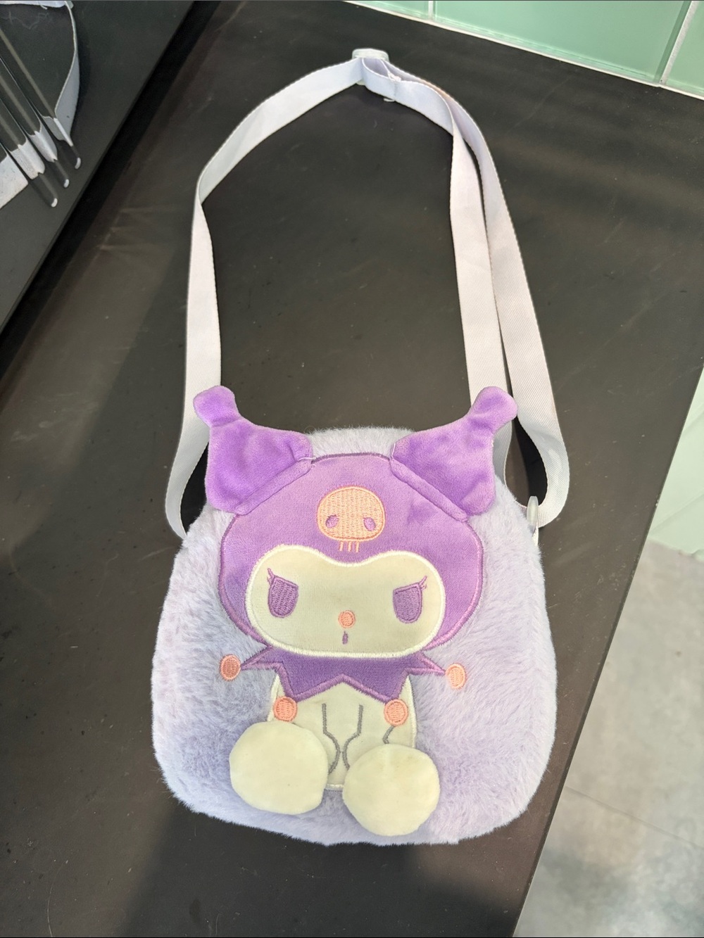 🌺 Sanrio Kuromi Plush Crossbody Bag Small